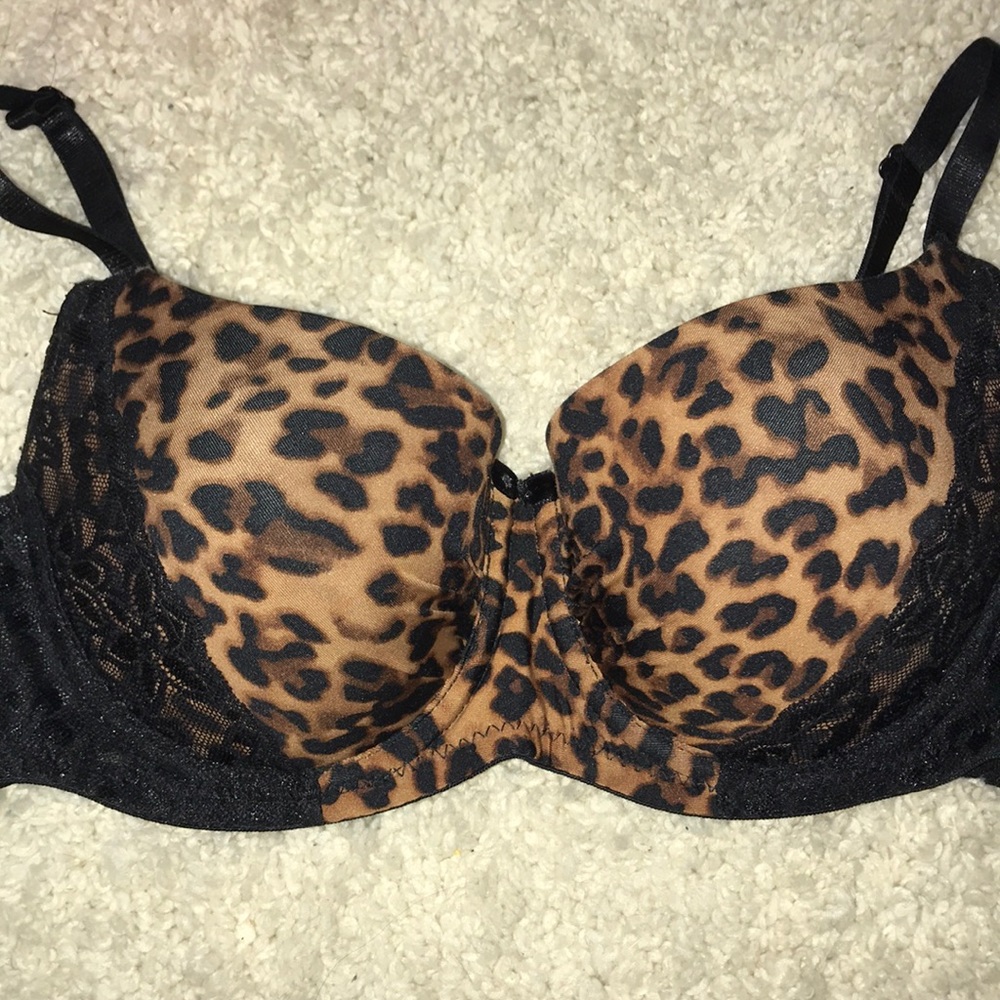 Cheetah print bra
